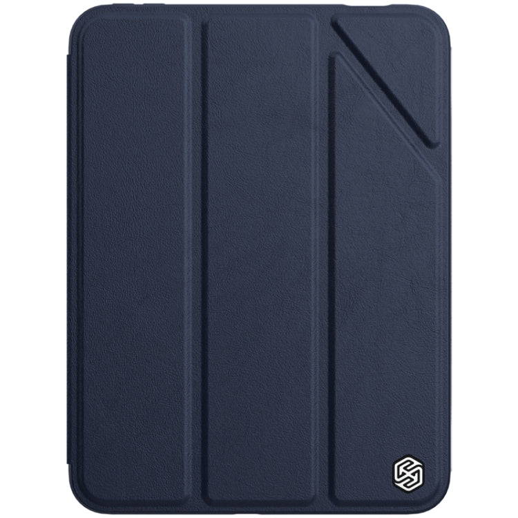 NILLKIN Horizontal Flip Tablet Case for iPad mini 6 with Holder & Pen Slot (Blue)