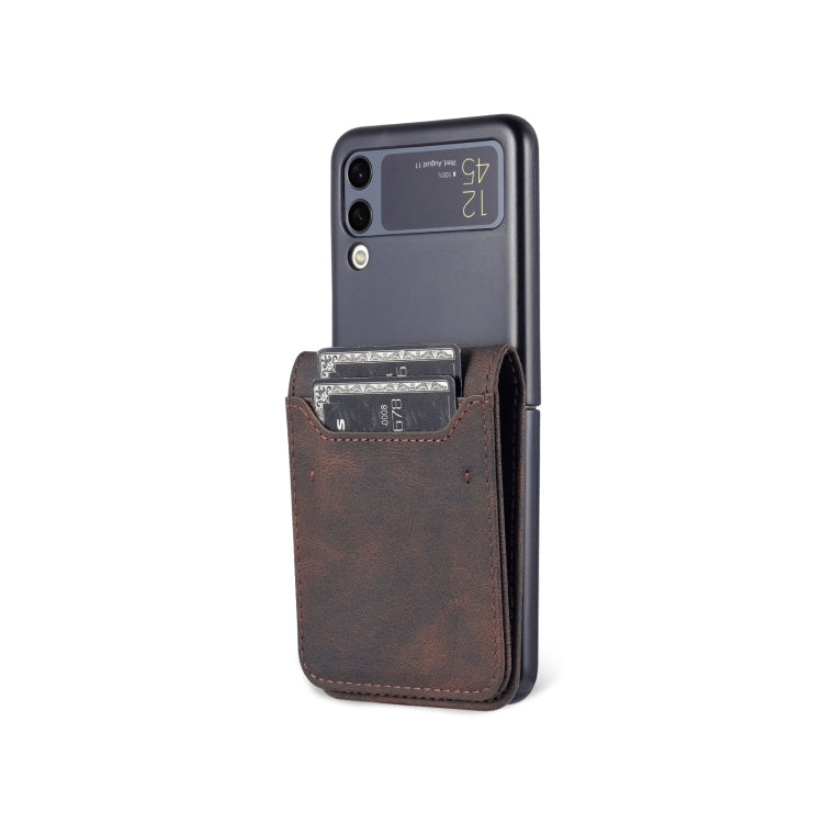 Enhance Your Samsung Galaxy Z Flip3 5G with the AZNS Dream II Skin Feel PU+TPU Horizontal Flip PU Phone Case in Coffee