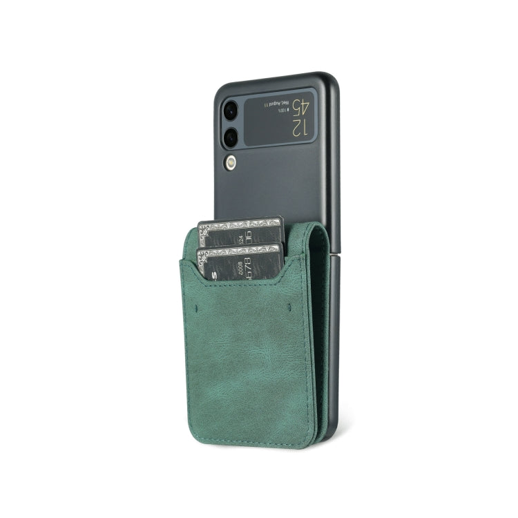 Green AZNS Dream II Skin Feel PU+TPU Horizontal Flip PU Phone Case for Samsung Galaxy Z Flip3 5G