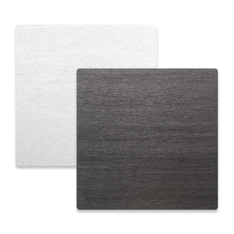 60 x 60cm Double Sided Retro PVC Photography Backdrops Board (Black White Wood Grain)