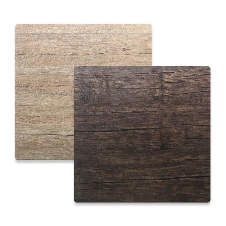 Retro PVC Photography Backdrops Board 60 x 60cm Double Sided (Dark Light Wood Grain)