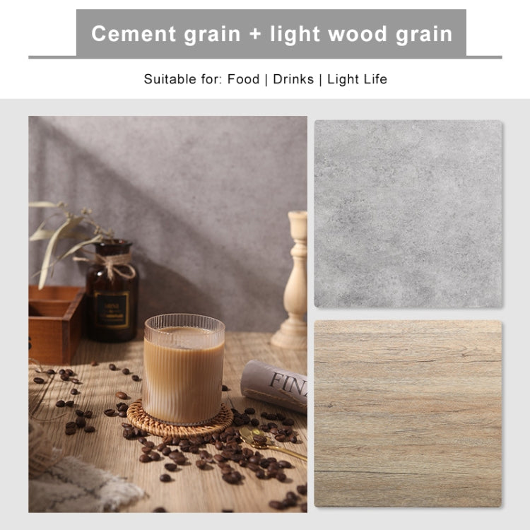 Double-Sided Retro PVC Photography Backdrops Board (Cement Wall) - 60 x 60cm