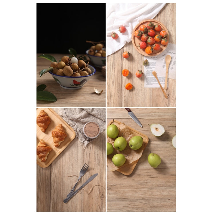Retro Light Wood Grain Photography Backdrop Board (60 x 60cm)