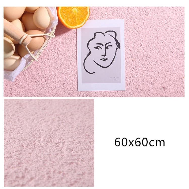 Coarse Sand Texture Cement Photography Backdrop Board - Pink - 60 x 60cm PVC