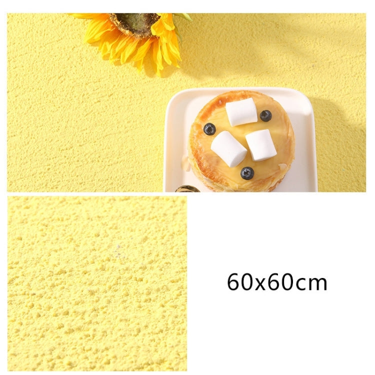 60 x 60cm Coarse Sand Texture Cement Photography Backdrop Board (Light Yellow)