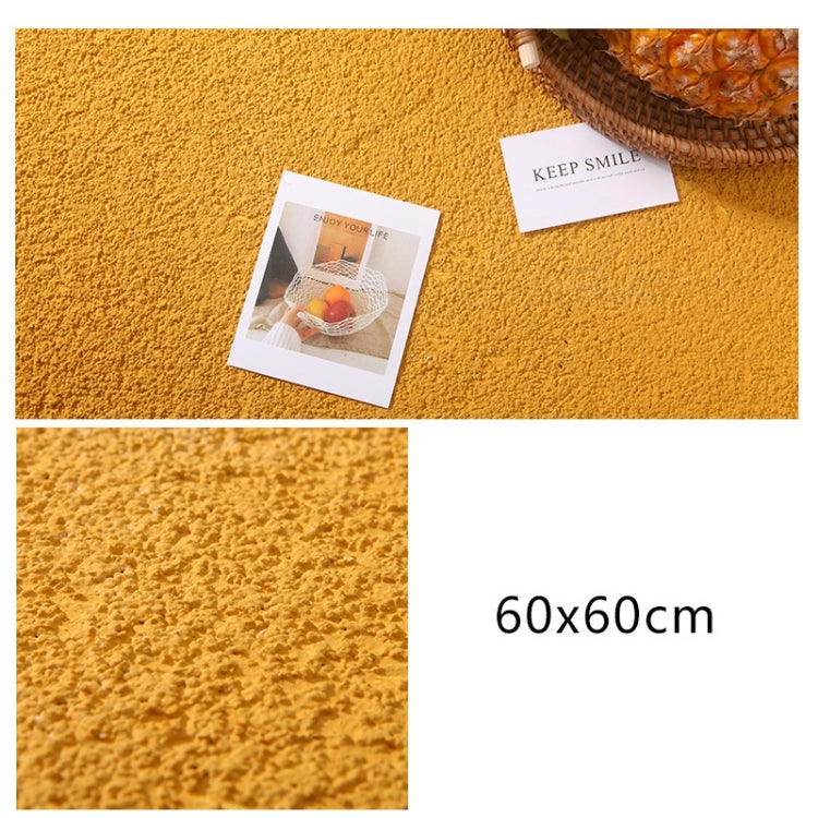 60 x 60cm PVC Backdrop Board with Coarse Sand Texture in Orange Yellow