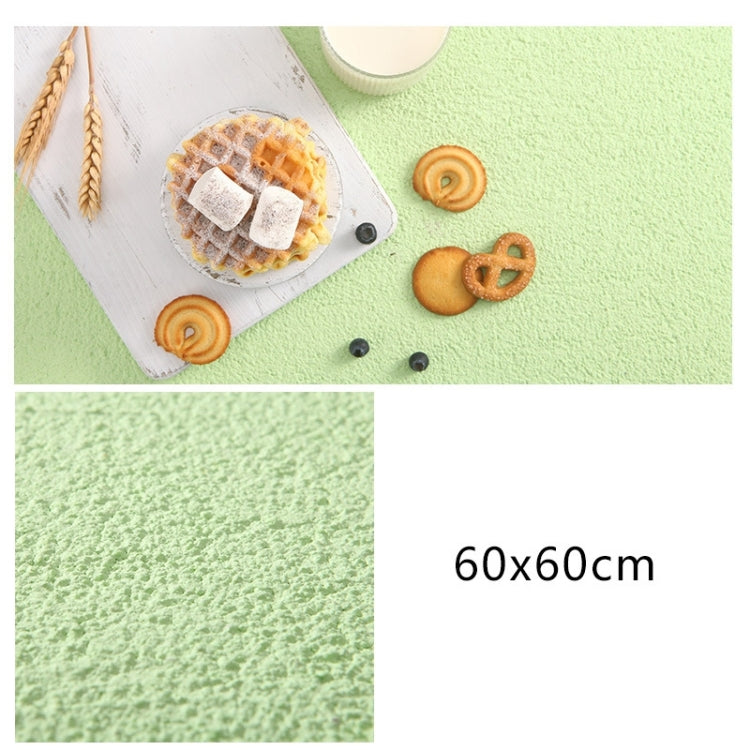 Coarse Sand Texture Cement Photography Backdrop Board with Light Green 60 x 60cm PV