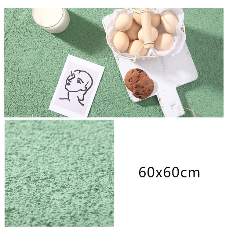 Sand Texture Cement Photography Backdrop Board (Grey Bean Green, 60 x 60cm)