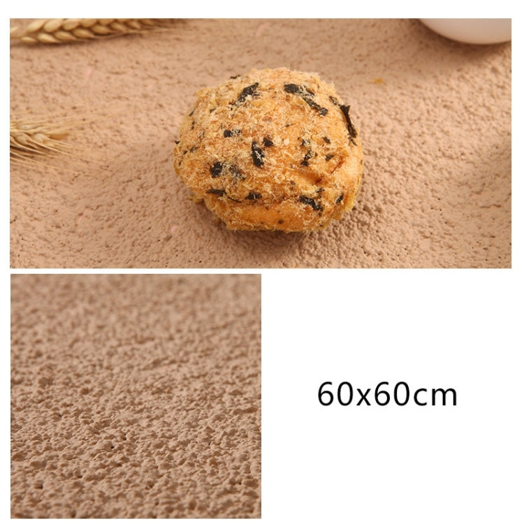 Coarse Sand Texture Cement Photography Backdrop Board in Dark Nude Color (60 x 60cm)