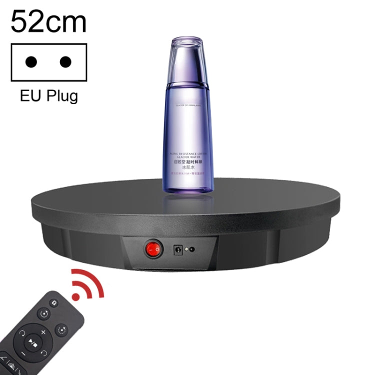Electric Remote Control Rotating Turntable Display Stand - 52cm, EU Plug (Black)