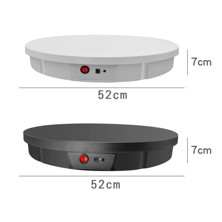 Electric Remote Control Rotating Turntable Display Stand - 52cm, EU Plug (Black)