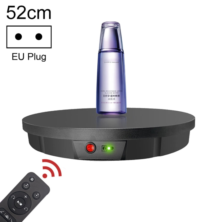 Electric Rotating Turntable Display Stand with Remote Control - 52cm, EU Plug (Black)