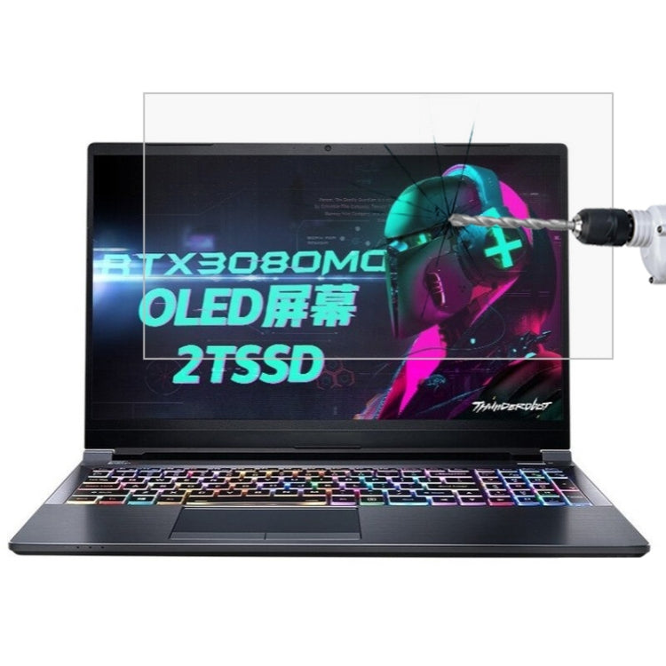 15.6 inch HD Tempered Glass Protective Film for Thunderobot 911 P1 Laptop Screen