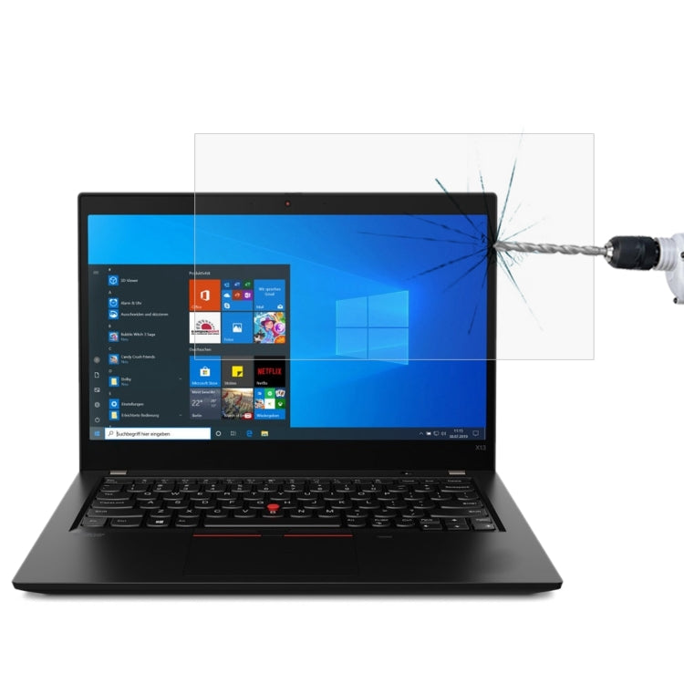 13.3 inch Laptop Screen HD Tempered Glass Protective Film for ThinkPad X13 with Enhanced Display and Anti-Glare Feature