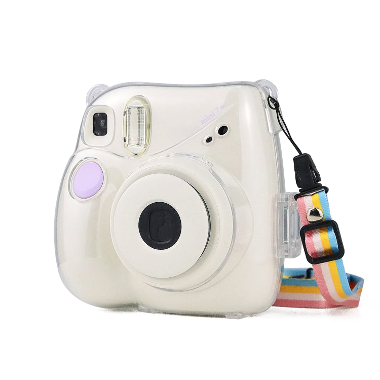 Crystal Case with Strap for FUJIFILM Instax Mini 7+ (Clear)