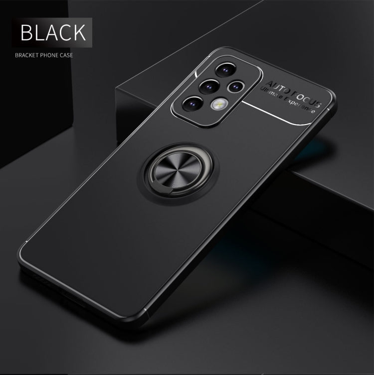 Black Metal Ring Holder Phone Case for Samsung Galaxy A53 5G