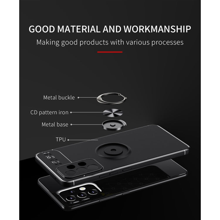 Metallic Blue 360 Degree Rotating Phone Case for Samsung Galaxy A53 5G with Ring Holder