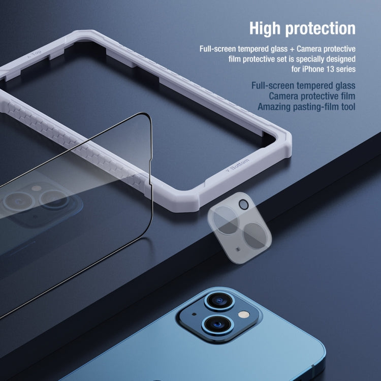 NILLKIN 2 in 1 HD Full Screen Tempered Glass Film + Camera Protector Set for iPhone 13