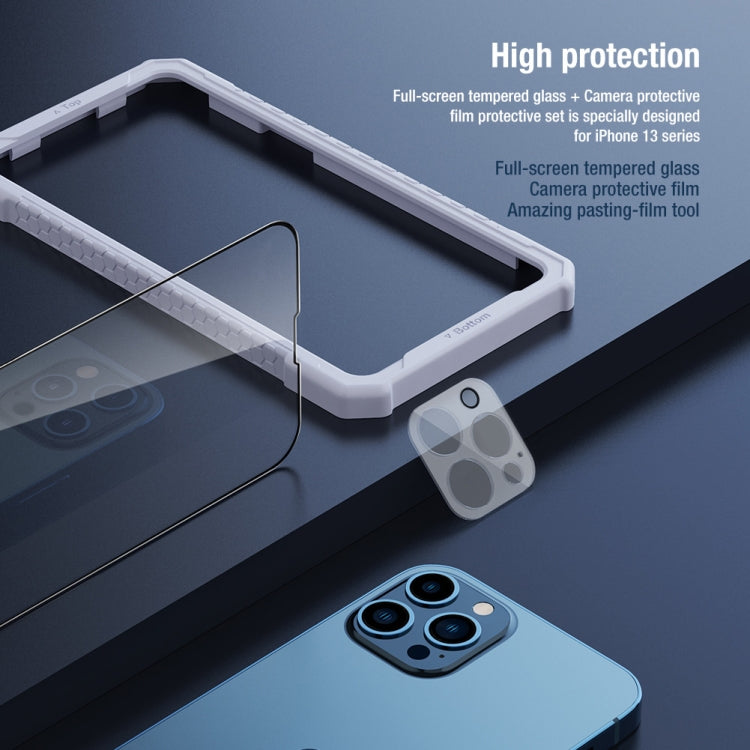 NILLKIN 2 in 1 HD Full Screen Tempered Glass Film + Camera Protector Set for iPhone 13 Pro