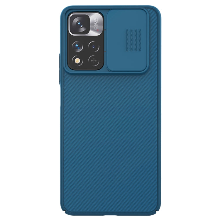 Nillkin Black Mirror Series Camshield PC Phone Case for Xiaomi Redmi Note 11 Pro/Pro+ Global/Mi 11i/Mi 11i 5G (Blue)