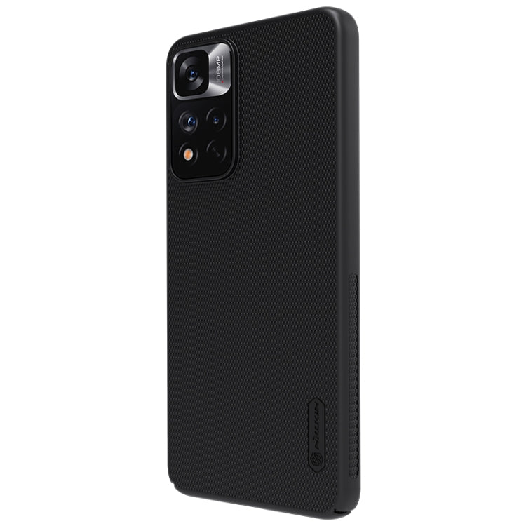 NILLKIN Frosted Concave-convex Texture PC Phone Case for Xiaomi Redmi Note 11 Pro/11 Pro+/Mi 11i/Mi 11i 5G (Black)
