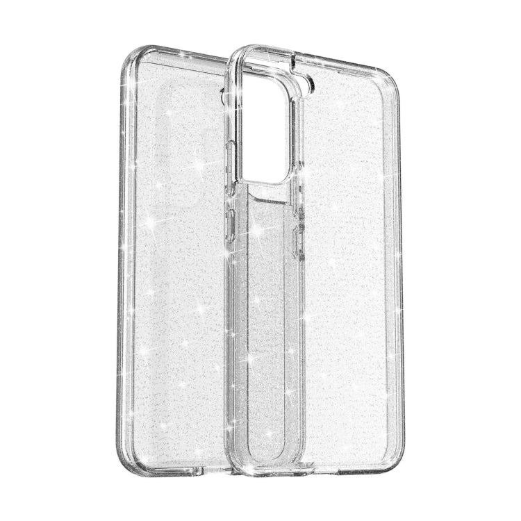 White Glitter Powder Protective Phone Case for Samsung Galaxy S22 5G
