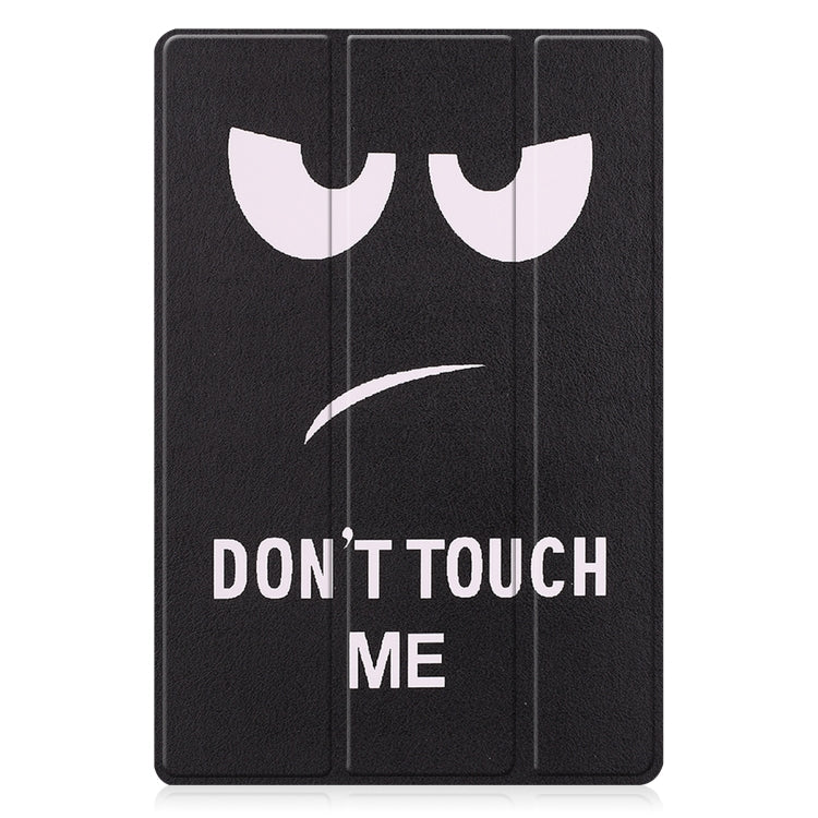 Painted Leather Tablet Case for Samsung Galaxy Tab A8 2021 with 3-Fold Holder (Big Eye Me)
