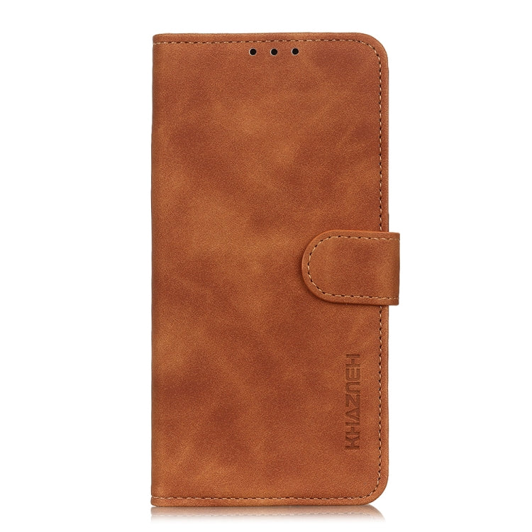 Retro Texture Flip Leather Phone Case for Samsung Galaxy A03 Core - Brown