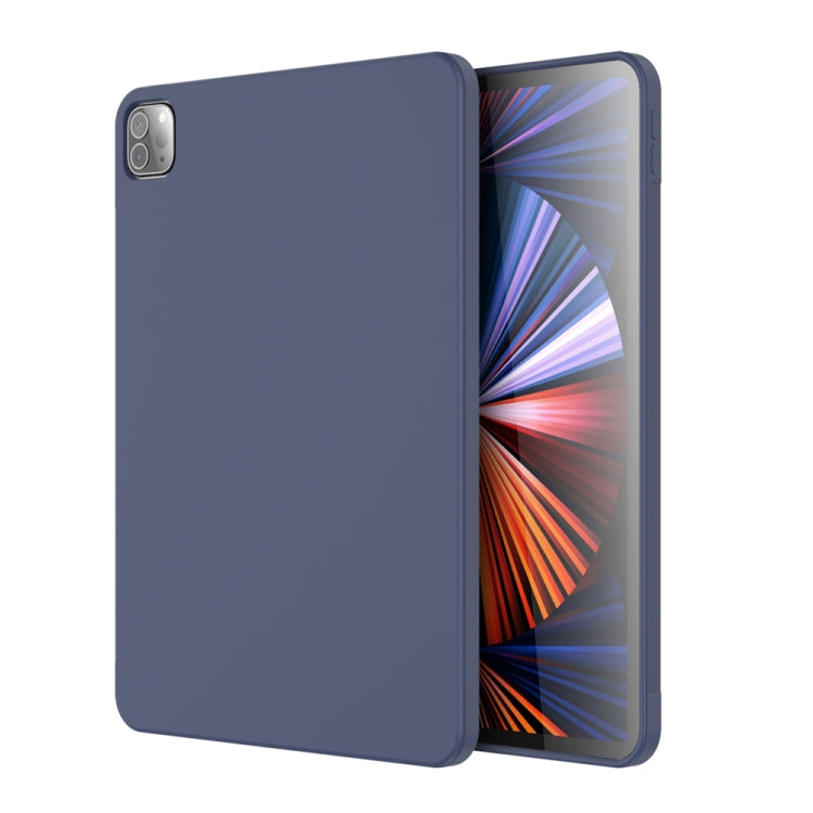 Midnight Blue Silicone Microfiber Tablet Case for iPad Pro 11 inch