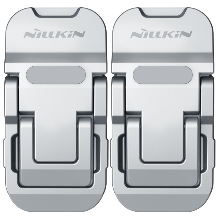 NILLKIN Bolster Plus Sticky Three-speed Adjustable Zinc Alloy Laptop Holder (Silver) with Adhesive Installation