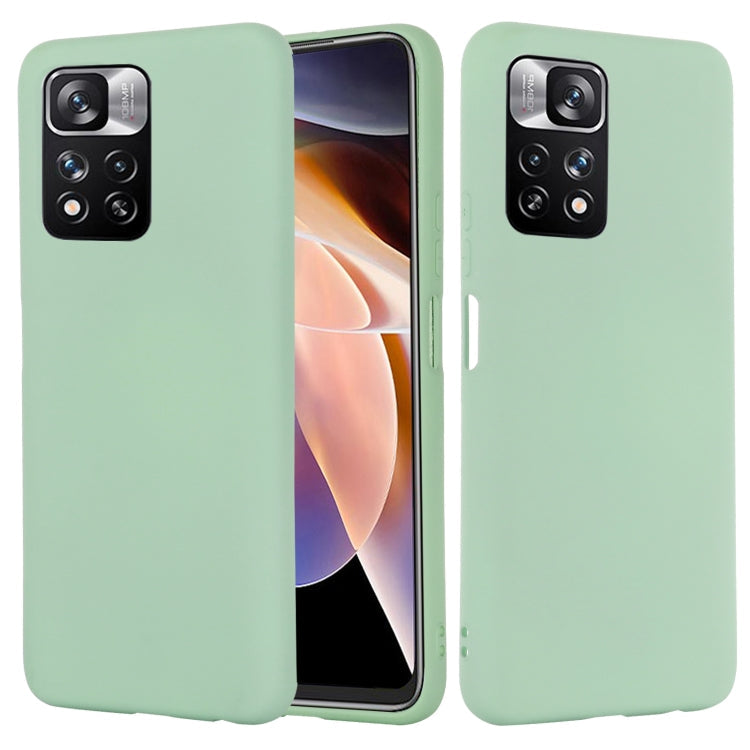 Xiaomi Redmi Note 11 Pro Liquid Silicone Phone Case-Green