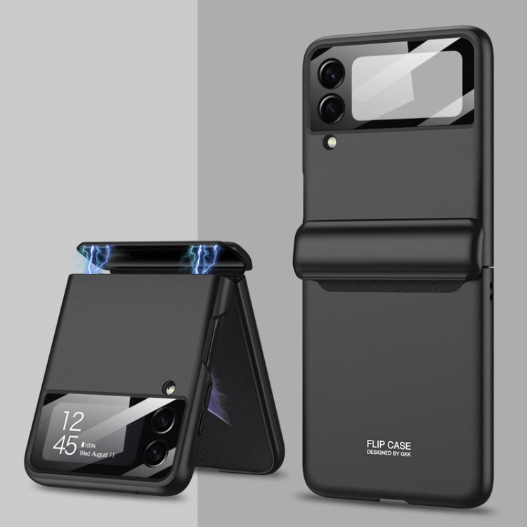 Samsung Galaxy Z Flip3 5G GKK Magnetic Hinge Full Coverage Phone Case - Black