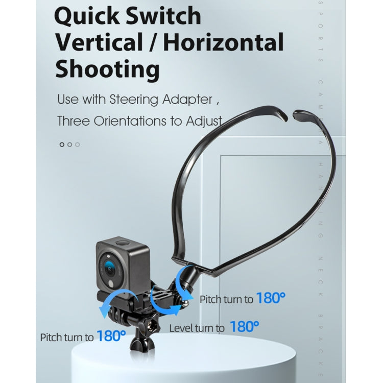 STARTRC 1110275 Neck-hanging Bracket Shooting Equipment for DJI Action 2/ Action (Black)