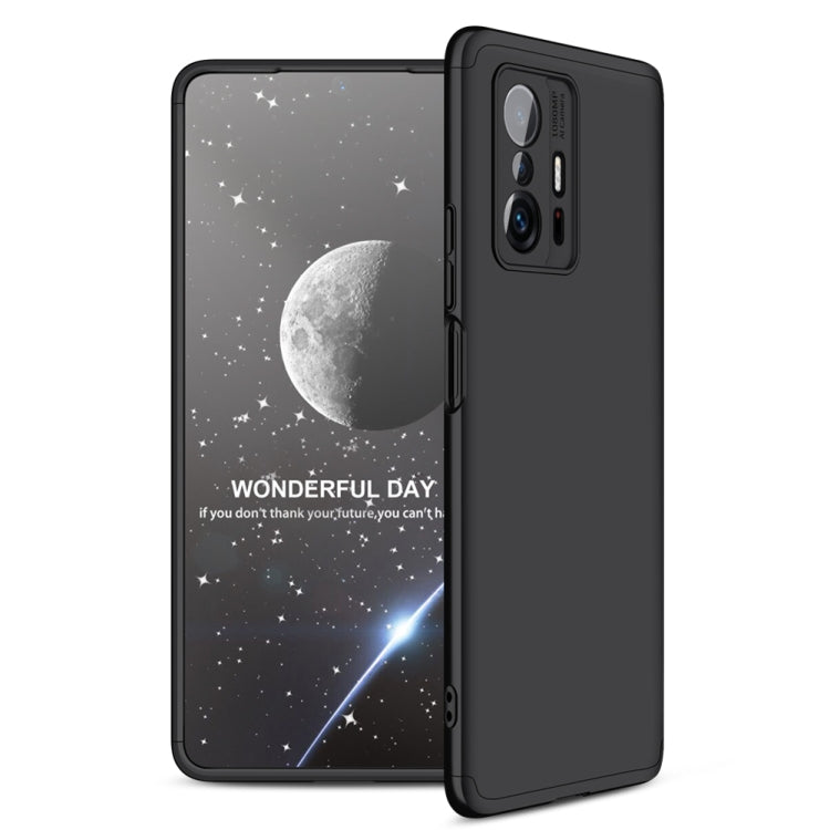 GKK Three Stage Splicing Full Coverage PC Phone Case for Xiaomi Mi 11T (Black)
