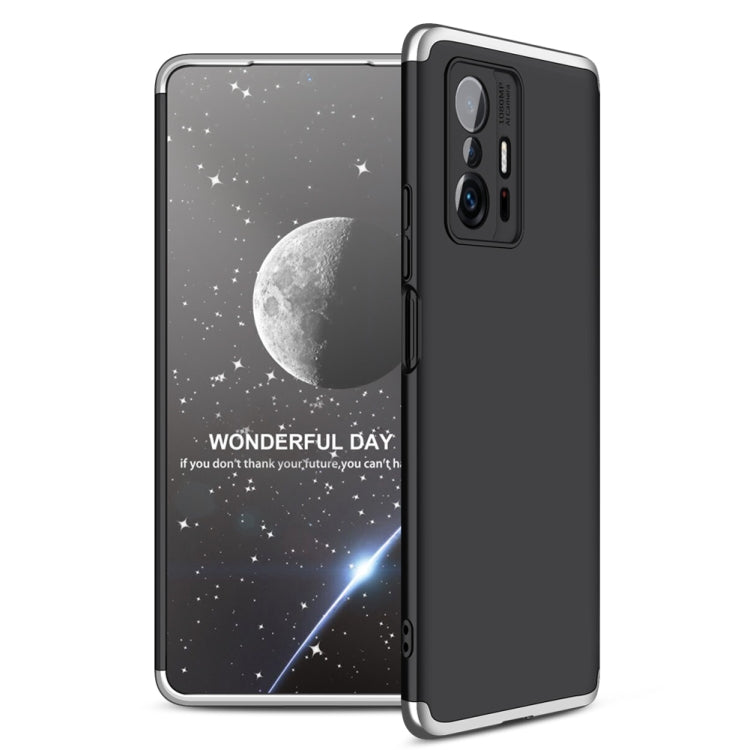 Xiaomi Mi 11T GKK Three Stage Splicing Full Coverage PC Phone Case in Black Silver