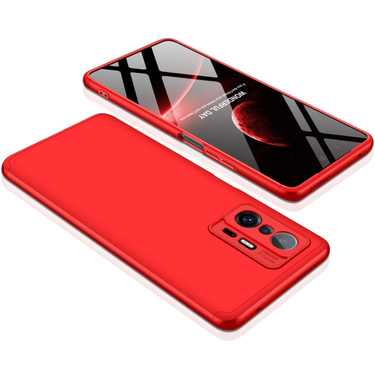 Xiaomi Mi 11T GKK Three Stage Splicing Full Coverage PC Phone Case (Red)