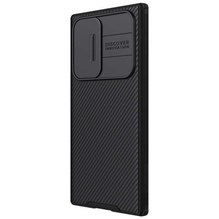 NILLKIN Black Mirror Pro Series Camshield Phone Case for Samsung Galaxy S22 Ultra 5G (Black)