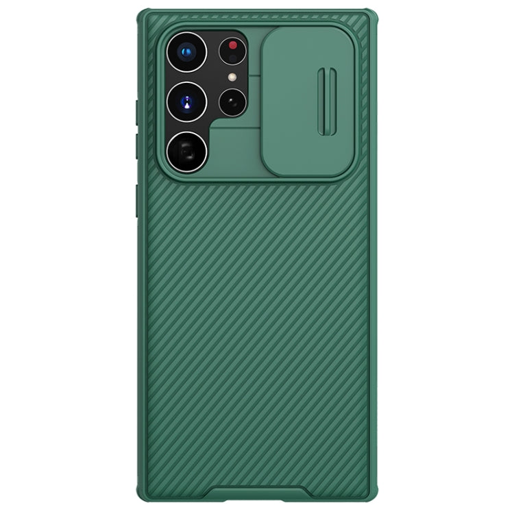 NILLKIN Green Camshield Phone Case for Samsung Galaxy S22 Ultra 5G