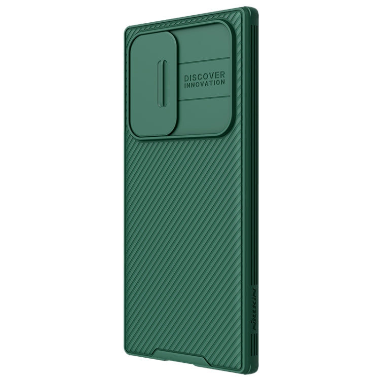 NILLKIN Green Camshield Phone Case for Samsung Galaxy S22 Ultra 5G