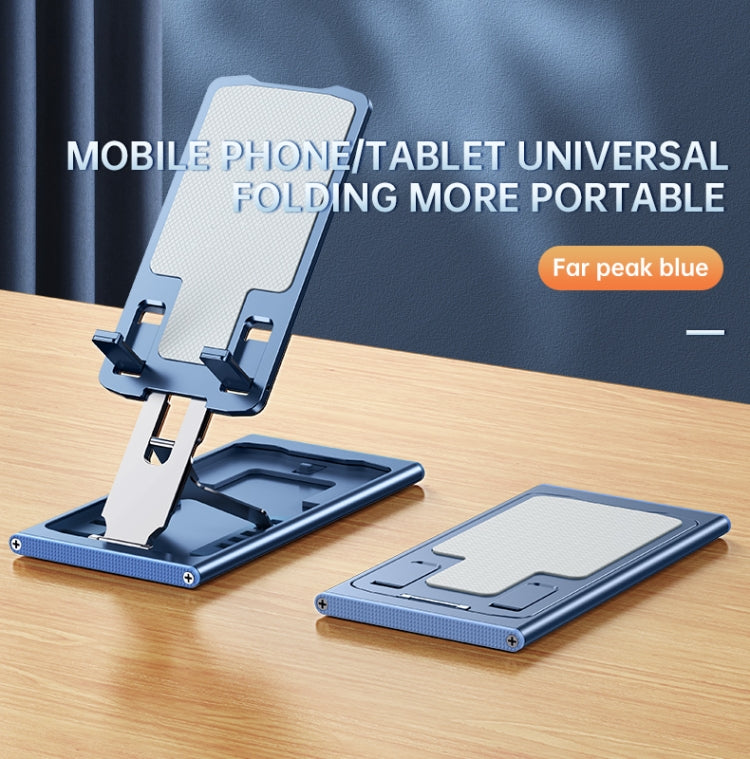 R-JUST HZ16 Slim Desktop Phone Holder with Charging Support (Far Peak Blue)