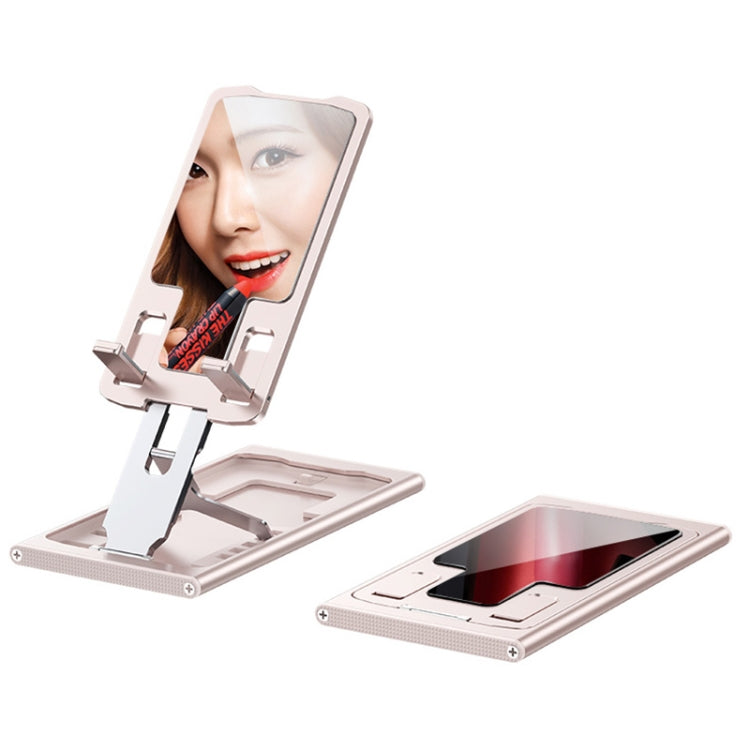 R-JUST HZ16 Rose Gold Slim Phone Desktop Holder
