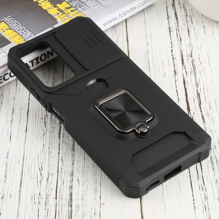 Sliding Camera Cover Phone Case for Xiaomi Redmi Note 11 Pro - Black