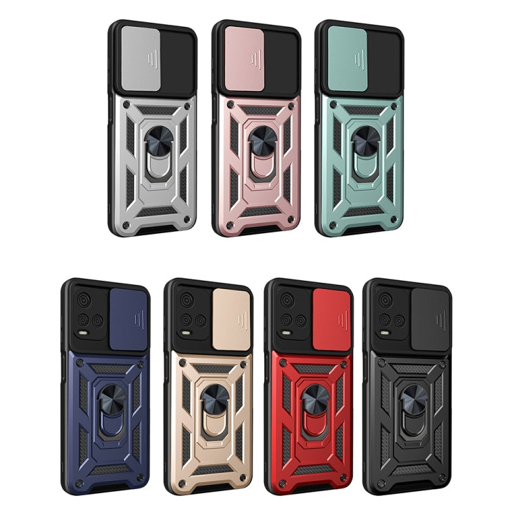 Vivo Y21s Sliding Camera Cover Phone Case (Red)