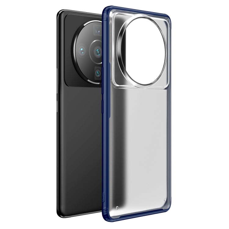 Shockproof Blue Phone Case for Xiaomi 12S Ultra - Durable TPU + PC Material