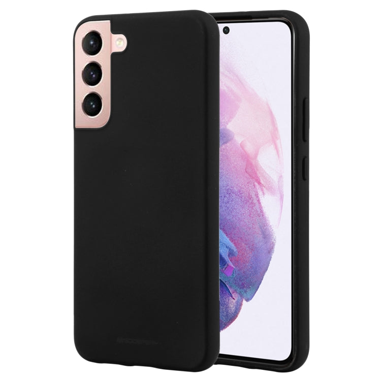 GOOSPERY Soft Feeling Liquid TPU Soft Case for Samsung Galaxy S22+ 5G (Black)