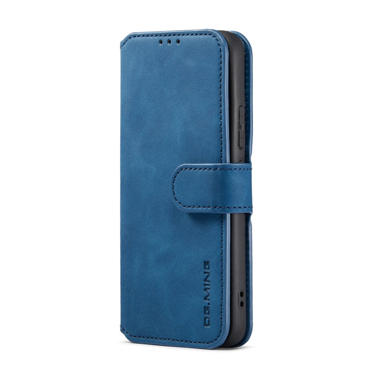 Retro Oil Blue Leather Flip Case for Samsung Galaxy A53 5G with Holder & Card Slots