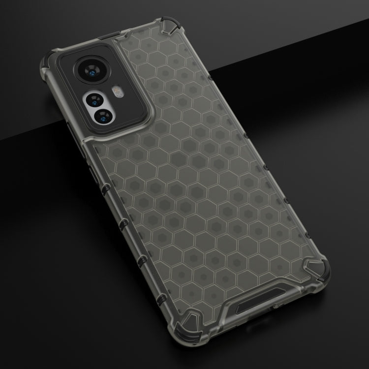 Xiaomi 12 Pro Black Shockproof Honeycomb Phone Case