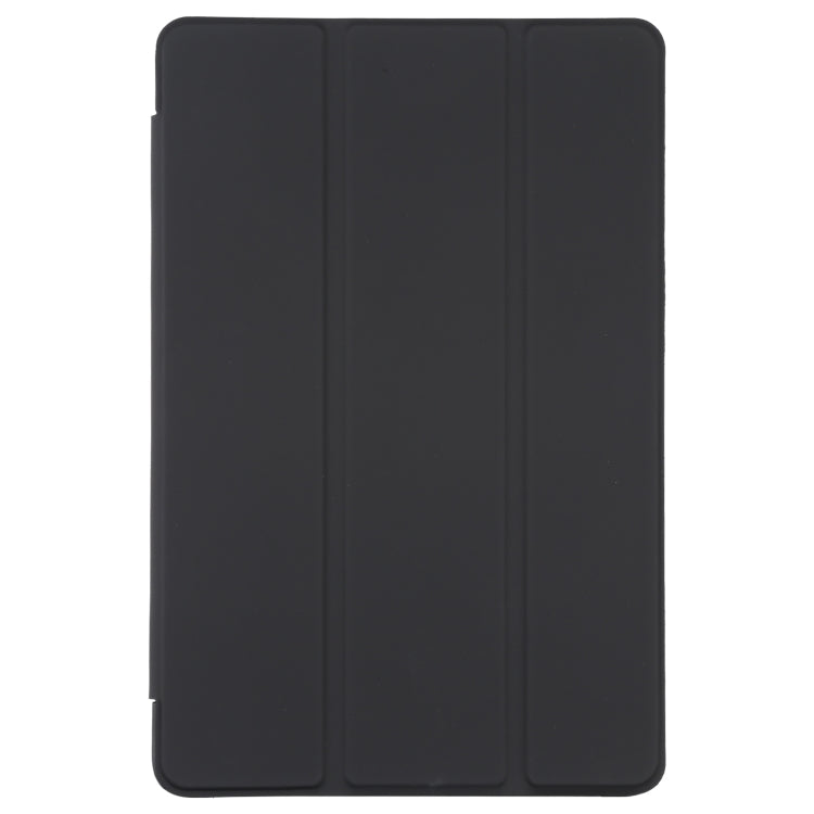 Black TPU Three-Fold Leather Tablet Case for Xiaomi Mi Pad 5