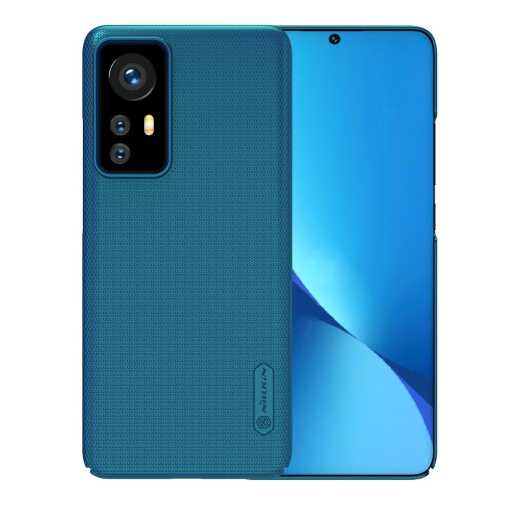 NILLKIN Frosted PC Phone Case for Xiaomi 12/12X - Blue