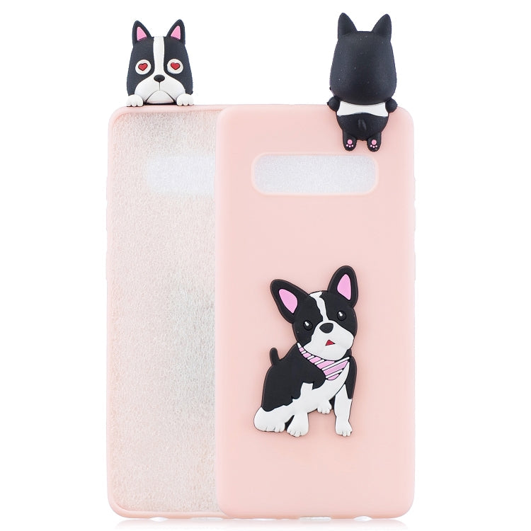 3D Cartoon Dog Pattern Shockproof TPU Protective Case for Galaxy S10